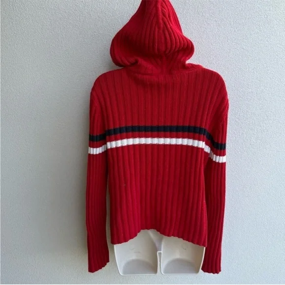 Vintage Ralph Lauren American Flag Sweater Hoodie - Picture 7 of 10